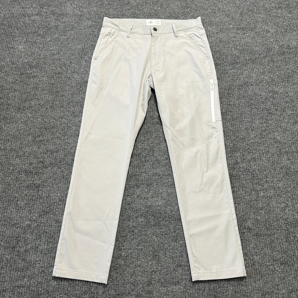 Craft Flow Zip Pocket Pants Mens Size 30x30‎ Light Gray Casual Chino Low Rise